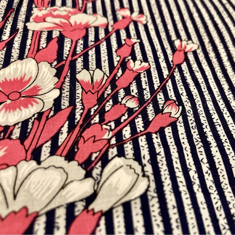 NEW ModCloth Ruby Belle Skirt Navy Pink Floral Woman’s 18 Plus Size - Picture 5 of 12
